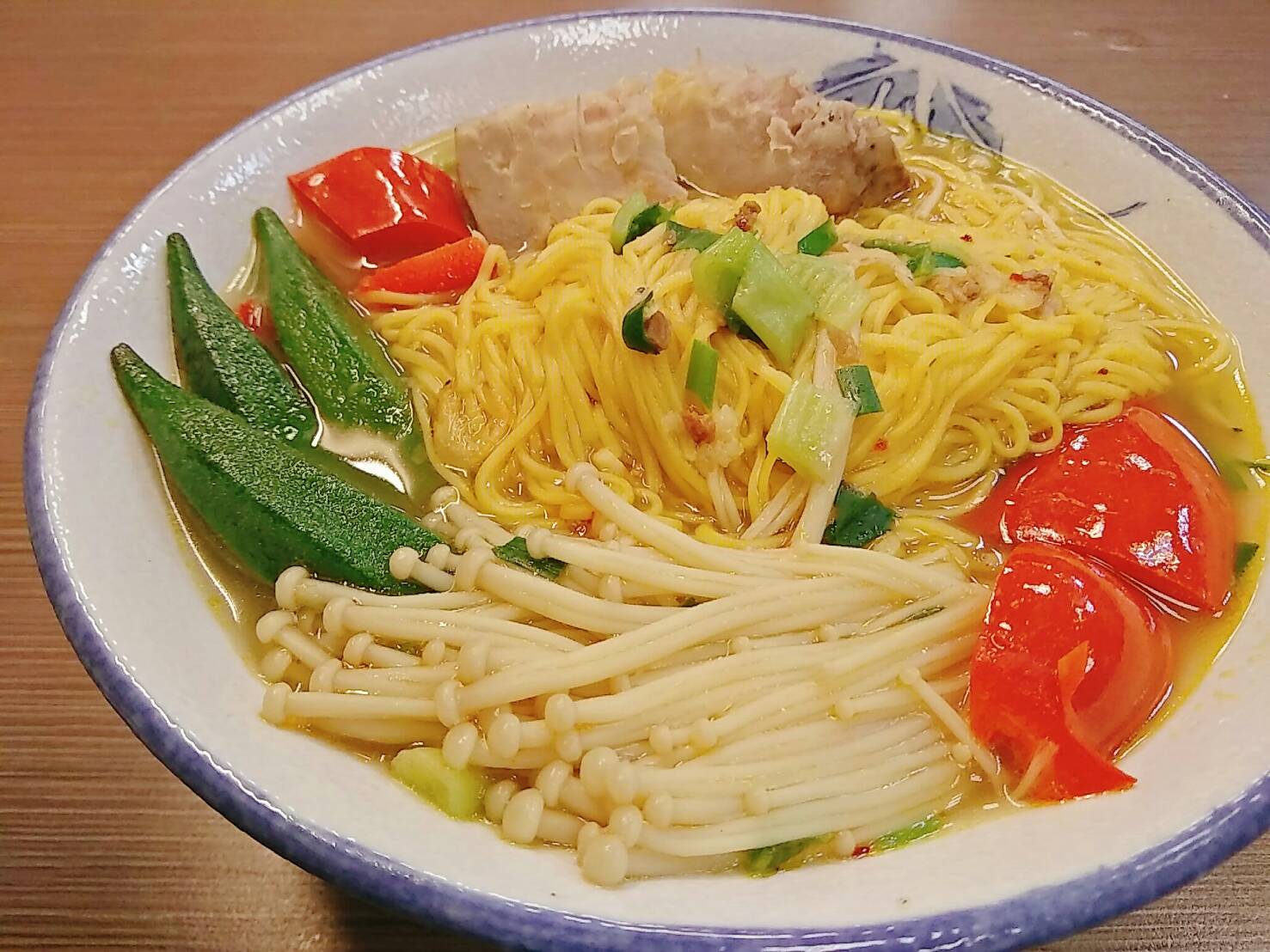 薑黃麵線料理食譜- 野菜園薑黃麵線 - 1