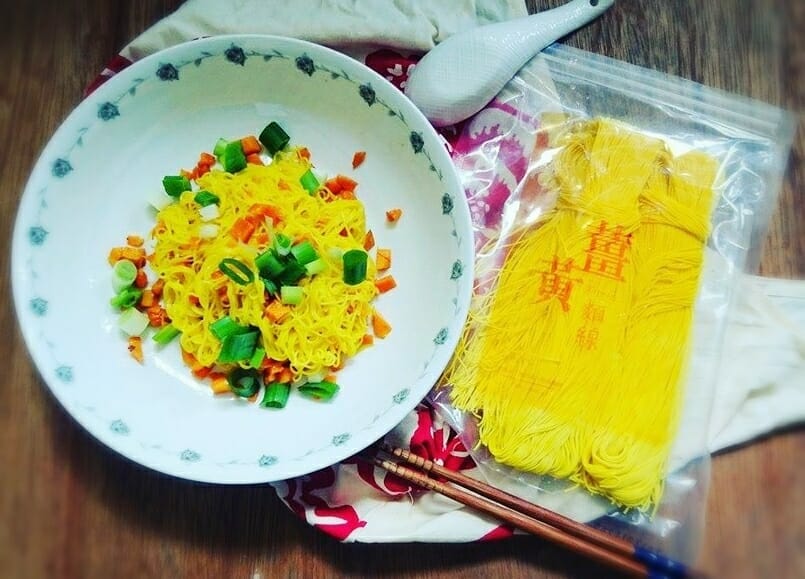薑黃麵線料理食譜-地瓜麵線 - 1