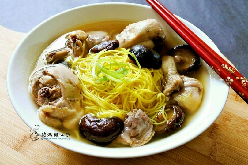 薑黃麵線料理食譜-菜脯香菇雞麵線 - 1