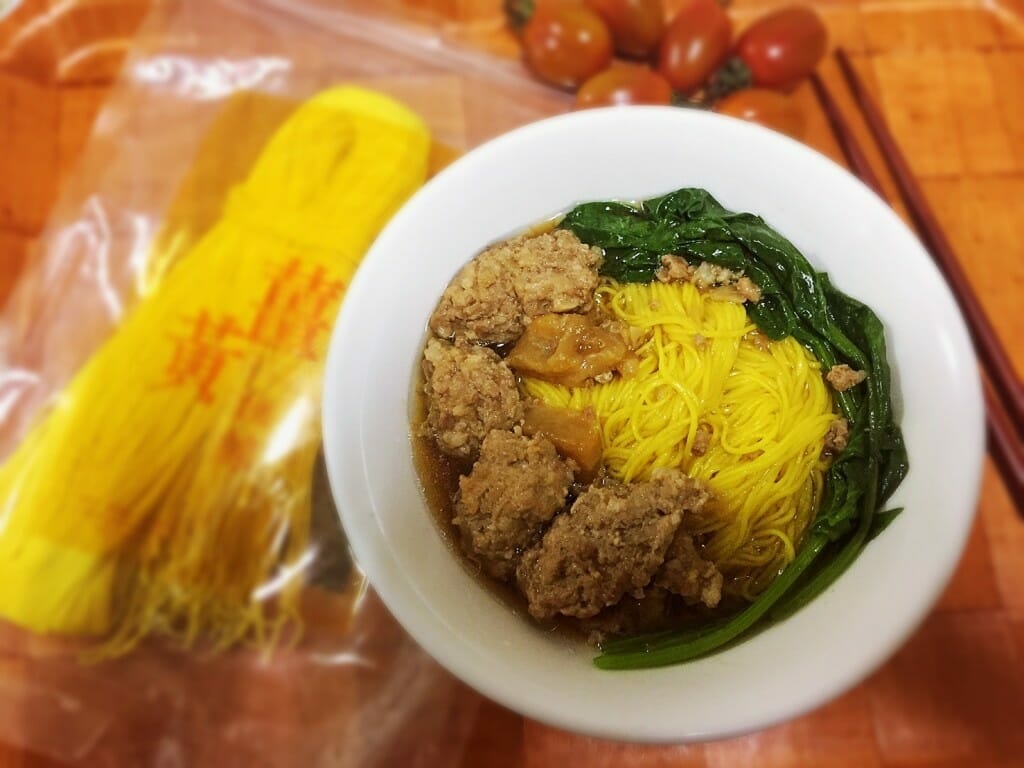 薑黃麵線料理食譜-古早味蔭瓜肉丸子麵線 - 1