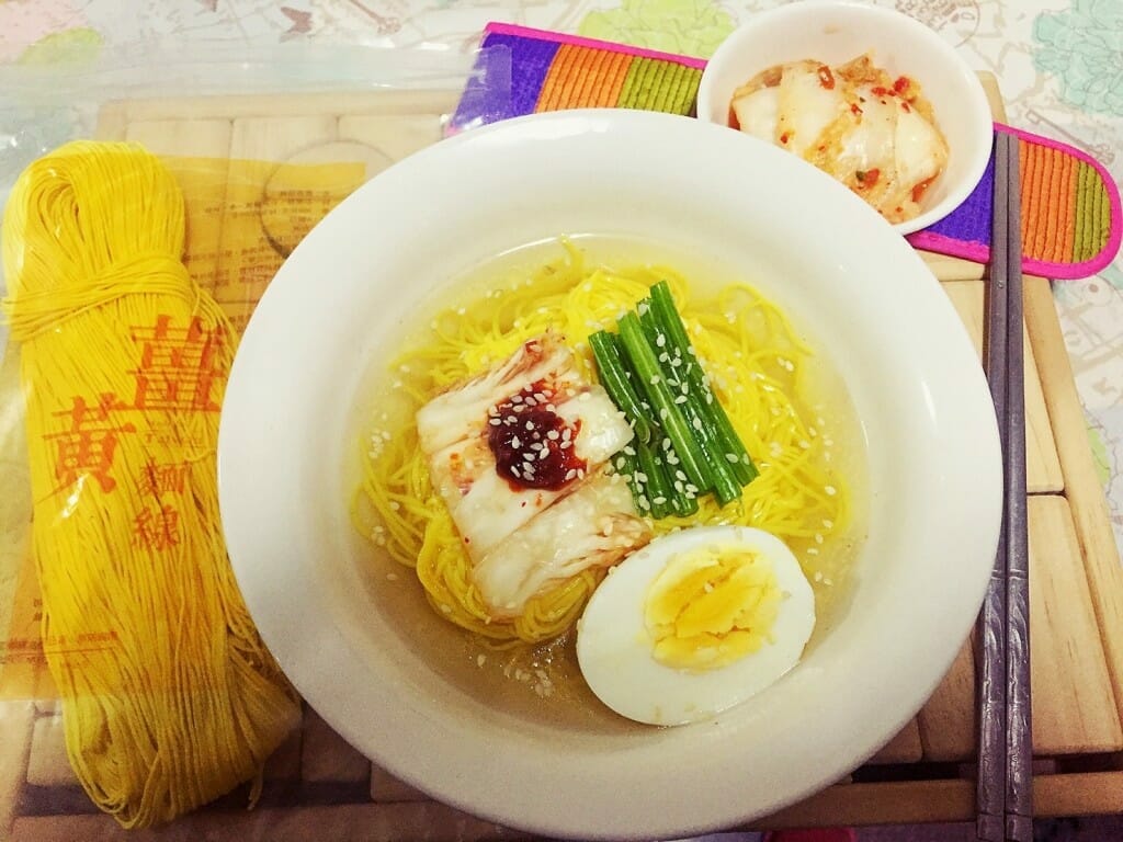 薑黃麵線料理食譜-韓國泡菜冷麵 - 1